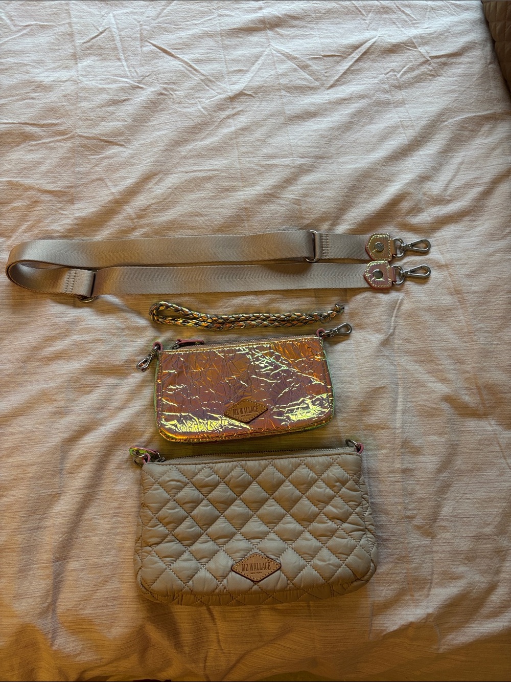 MZ Wallace Iridescent Duo Crossbody/Shoulder Bag - Picture 5 of 12